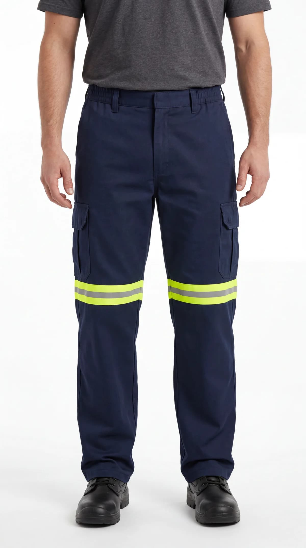 Calça cargo operacional azul marinho - vista frontal